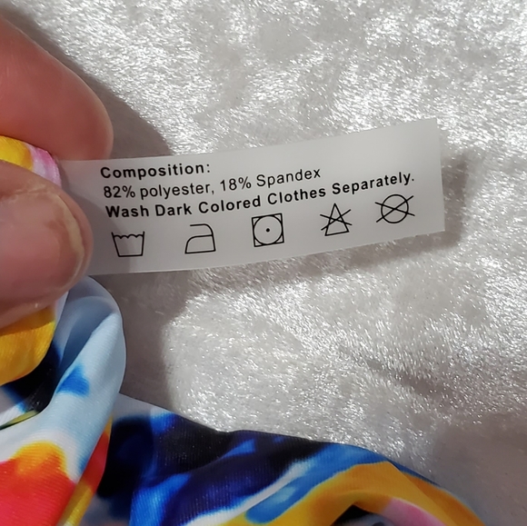 Colorful Knotted High Waisted Bikini Bottoms - Picture 4 of 4